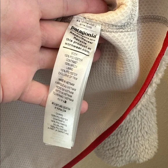 Patagonia Men's Classic Retro-X Jacket Red and Blue - Picture 6 of 8